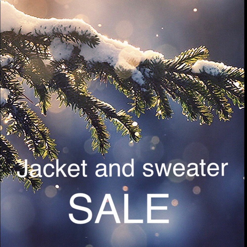 SALE on jackets and sweaters